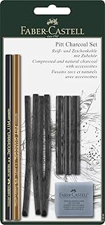 Faber-Castell 112996 - 10-teiliges PITT Charcoal Set