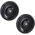 Gorilla Carts 13 Inch No Flat Replacement Wheel, Pneumatic Flat Free Cart Tires for Utility Garden Cart, Wheelbarrow, Dolly, and Wagon (2 Pack)