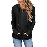 JomeDesign Sweaters for Women Long Sleeve Sweatshirt Fashion Hoodies Zip Up Loose Casual Fall Tops S-XXL