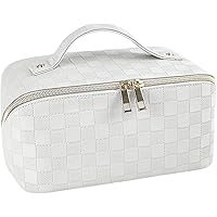 Amazon.com: ALEXTINA Travel Makeup Bag, Vegan Leather Large Capacity Cosmetic Bags for Women,Waterproof Portable Pouch Open Flat Toiletry Bag Makeup Bag Organizer with Fixed Divider, Purple : Beauty & Personal Care Amazon.com: ALEXTINA Travel Makeup Bag, Vegan Leather Large Capacity Cosmetic Bags for Women,Waterproof Portable Pouch Open Flat Toiletry Bag Makeup Bag Organizer with Fixed Divider, Purple : Beauty & Personal Care