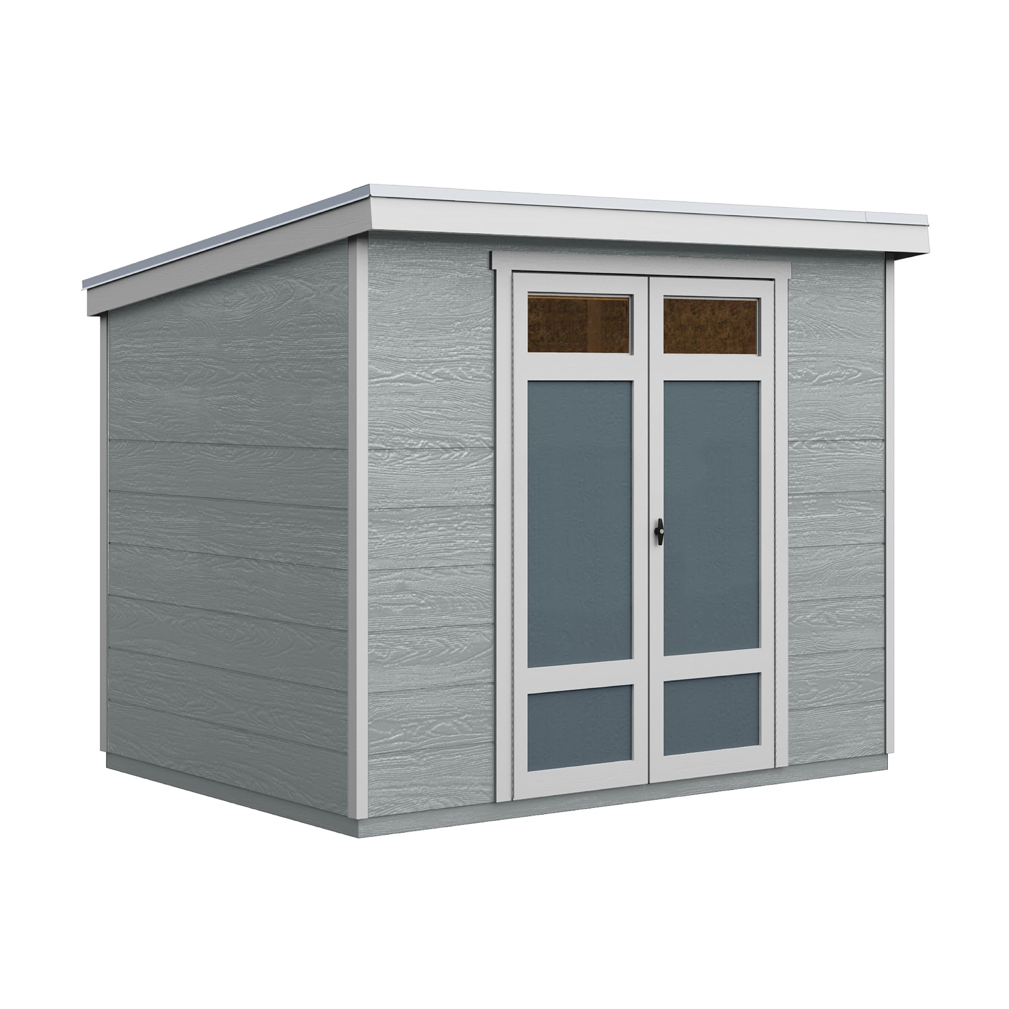 Photo 1 of --FACTORY SEALED--Handy Home Products Highland 8x6 Modern Wooden Storage Shed with Floor Kit and Palram roof- Does not Include Paint--FACTORY SEALED--