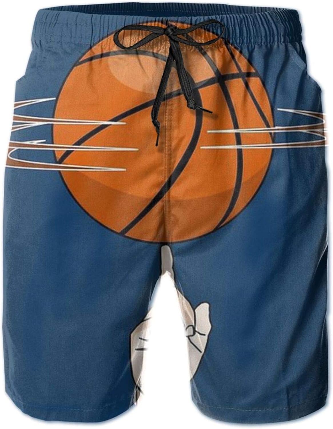 PNNUO Basketball Spin Men's Swim Trunks Summer Beach Shorts Quick Dry