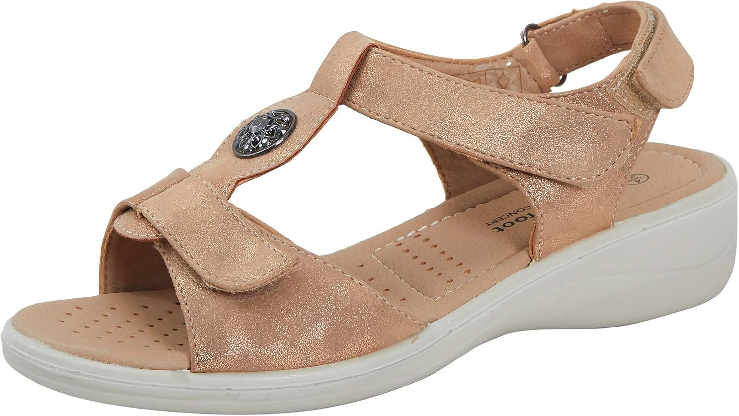 wide fit cushioned sandals