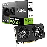 ASUS Dual GeForce RTX™ 5050 8GB GDDR6 OC Edition (PCIe 5.0, 8GB GDDR6, DLSS 4, HDMI 2.1b, DisplayPort 2.1b, 2-Slot, Axial-tec