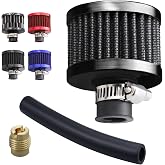 Amavoler Air Filter Intake Filter Breather Turbo Vent Cleaner with Main Jet Parts Fits for Predator 212cc 196cc 6.5 hp GX160 GX200 TrailMaster MB200 KT196 RB200 CT200U Mini Bike Go Kart (Black)