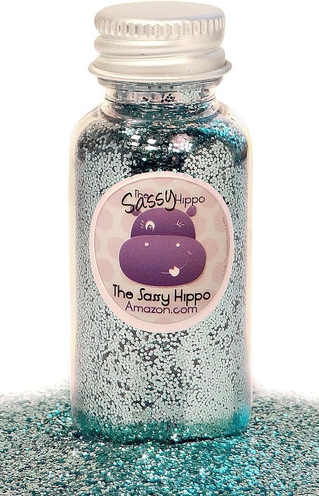 Blue Ice, Sassy Hippo Craft Glitter - Extra-Fine, Polyester (IBP)