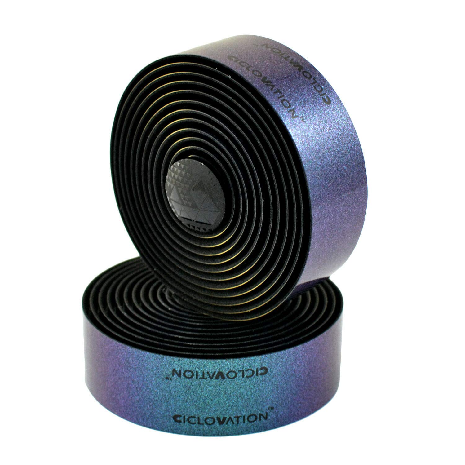 CICLOVATION Advanced Leather Touch Bar Tape Road Handlebar Tape, Aurora Blue, SY4095