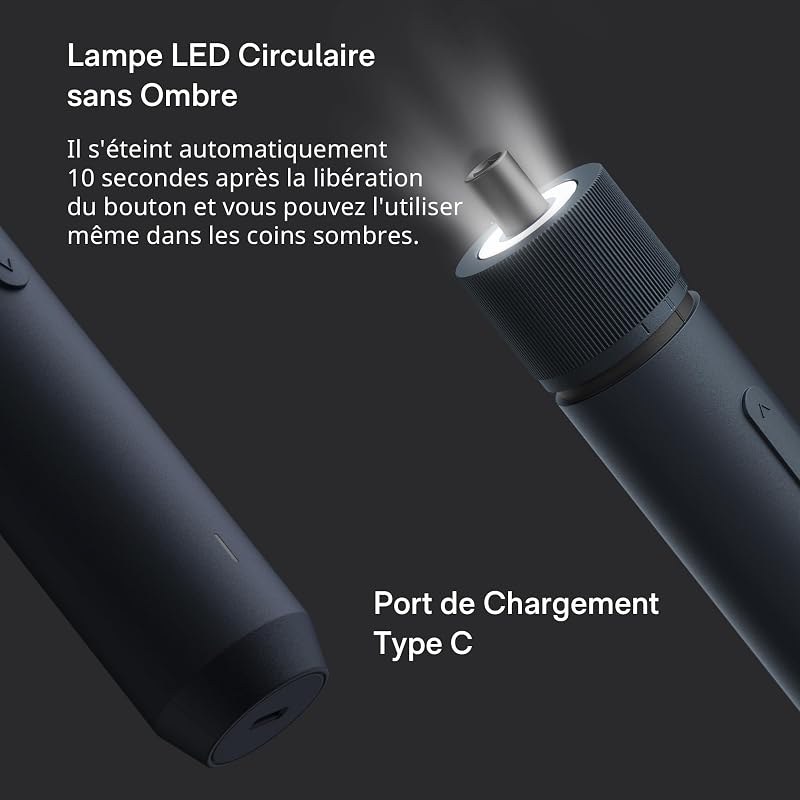 - Kit de tournevis électrique sans fil magnétique avec 25 embouts