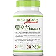 Healthology Stress-FX Stress Formula – Cortisol & Calm Support with Rhodiola, Ashwagandha & GABA – 60 Veg Capsules – Vegan, G
