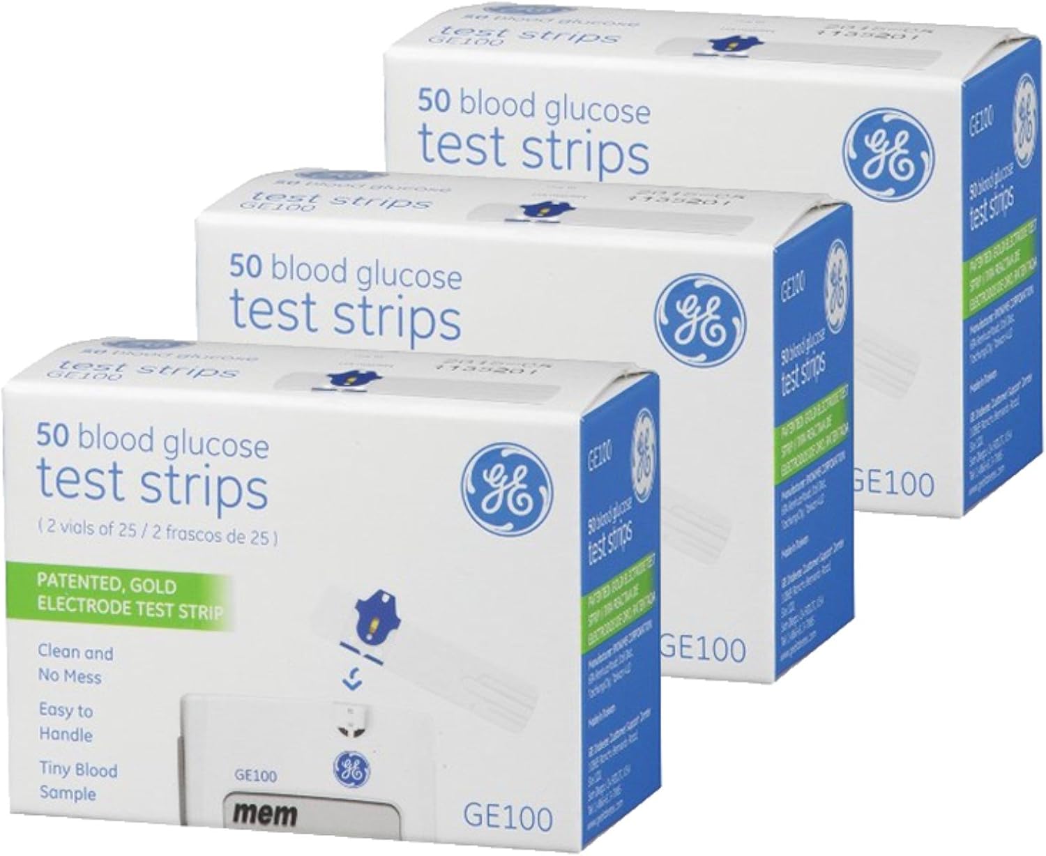 GE100 Test Strips 150 Count: Health & Personal Care