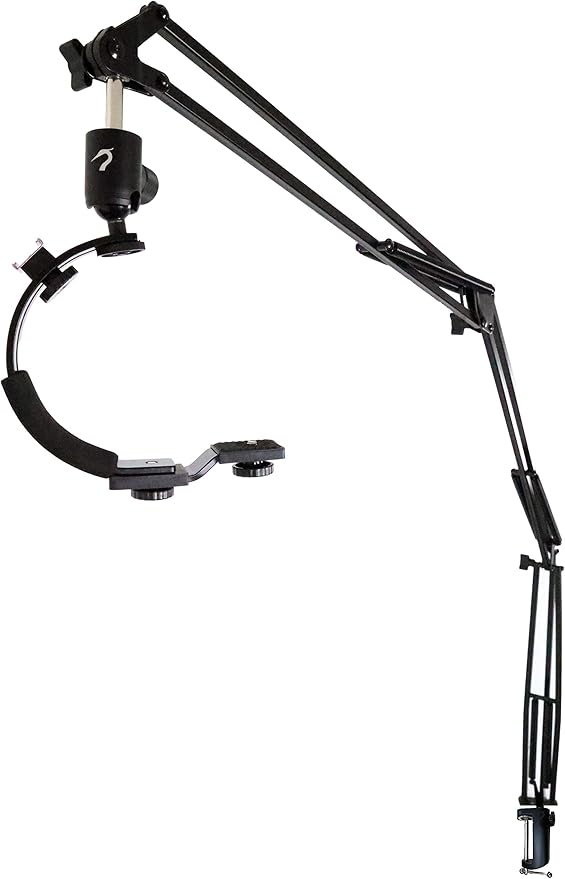 5ft Articulating Arm Camera Mount Flexible Desk Clamp Camera Arm for