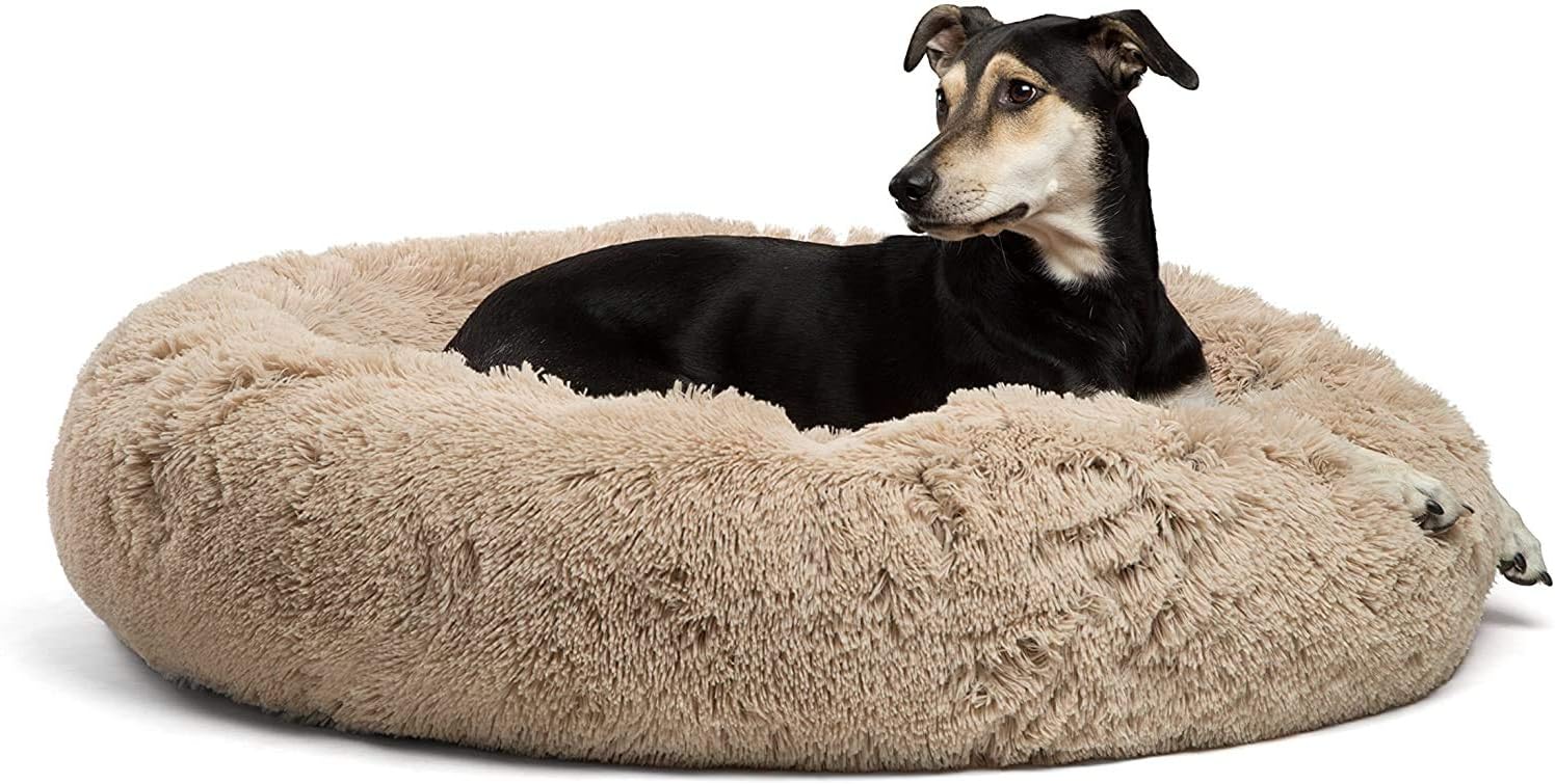 faux fur dog bed large