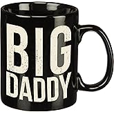Primitives by Kathy Stoneware Coffee Mug, 1 Count (Pack of 1), Big Daddy, 20 ounces, 4.5"W x 5"H
