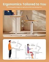 ErGear Electric Standing Desk 140 x 70 cm, 4 Memory, 80 kg Lift view 7