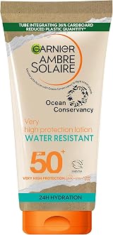Garnier Ambre Solaire SPF 50+ Water Resistant Sun Cream Lotion 175ml UVA UVB view 1