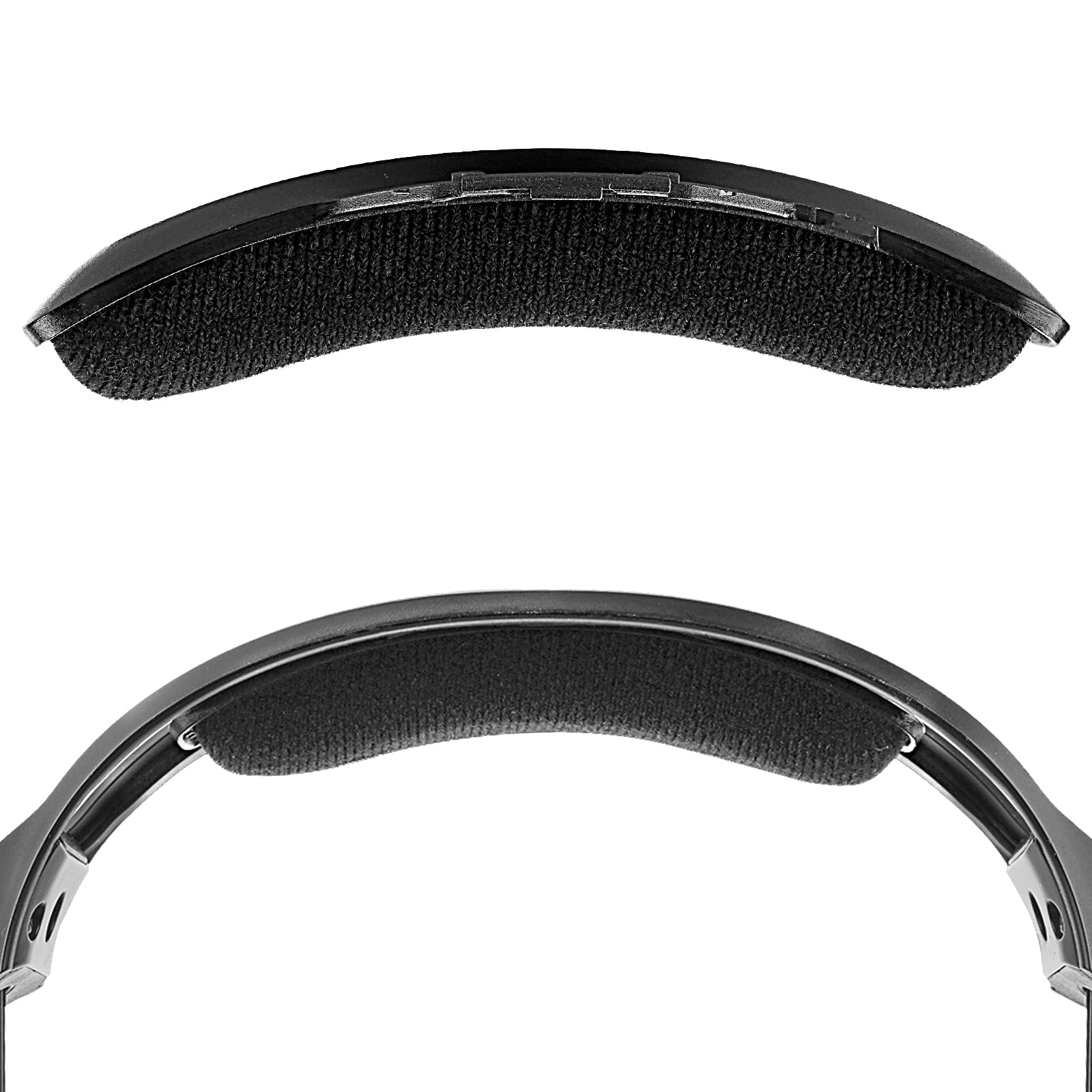 Geekria Velour Headband Pad Compatible with Astro A40 TR Headphones, Replacement Band Repair Part (Black)
