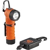 Streamlight 88832 PolyTac 90X 500-Lumen Tactical Flashlight, Orange | 7000 candela peak beam; multi-fuel 18650; TEN-TAP programming; impact-resistant polymer body