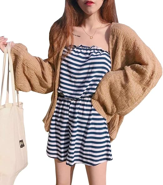 Amazon Yuyo レディース 長袖 カーディガン 春 夏 薄手 ガウン アウター ビーチコート ガウン海 涼し 日焼け 冷房対策 紫外線対策 カーディガン ボレロ 通販