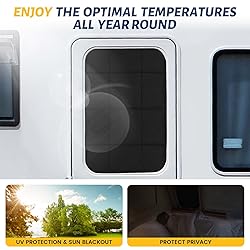 2 Pack RV Door Window Shade Cover - RV Blackout