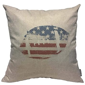 Amazon Com Mugod Football Ball Symbol Decoration Throw Pillow