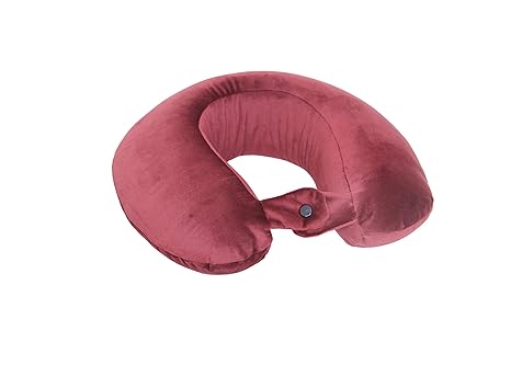 Buy Neckwell Velvet Fabric Memory Foam Travel Neck Pillow At Amazon In