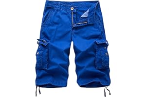 Cargo Shorts Men Classic Button-Fly Cotton Twill Short Pants Casual Multi-Pocket Outdoor Hiking Tactical Shorts