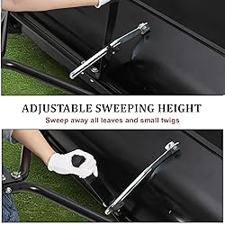 GAOMON Tow Behind Lawn Sweeper 42 Inch, Large