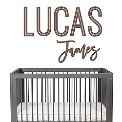 First and Middle Name Signs for Nursery Wooden Name
