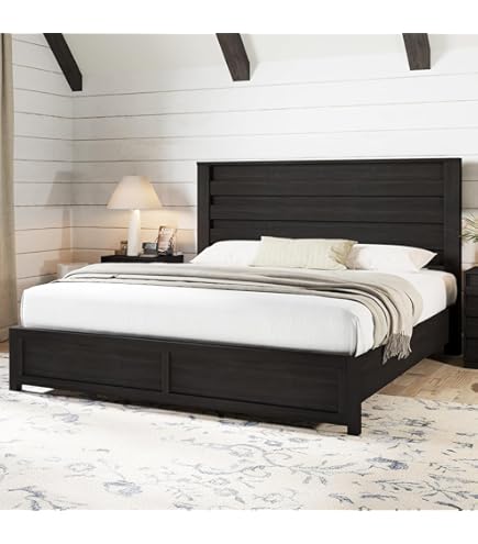 Merluxy Queen Size Farmhouse Bed Frame With Barn Door Headboard Platform Bed Frame With Wood Slats Under Bed Storage Space Rustic Gray Bb90adda Bf85 447e 8000 2a4acda4296b.d968bc1e2f5e5771e5652e0bae5369e2 5 thumbnail image