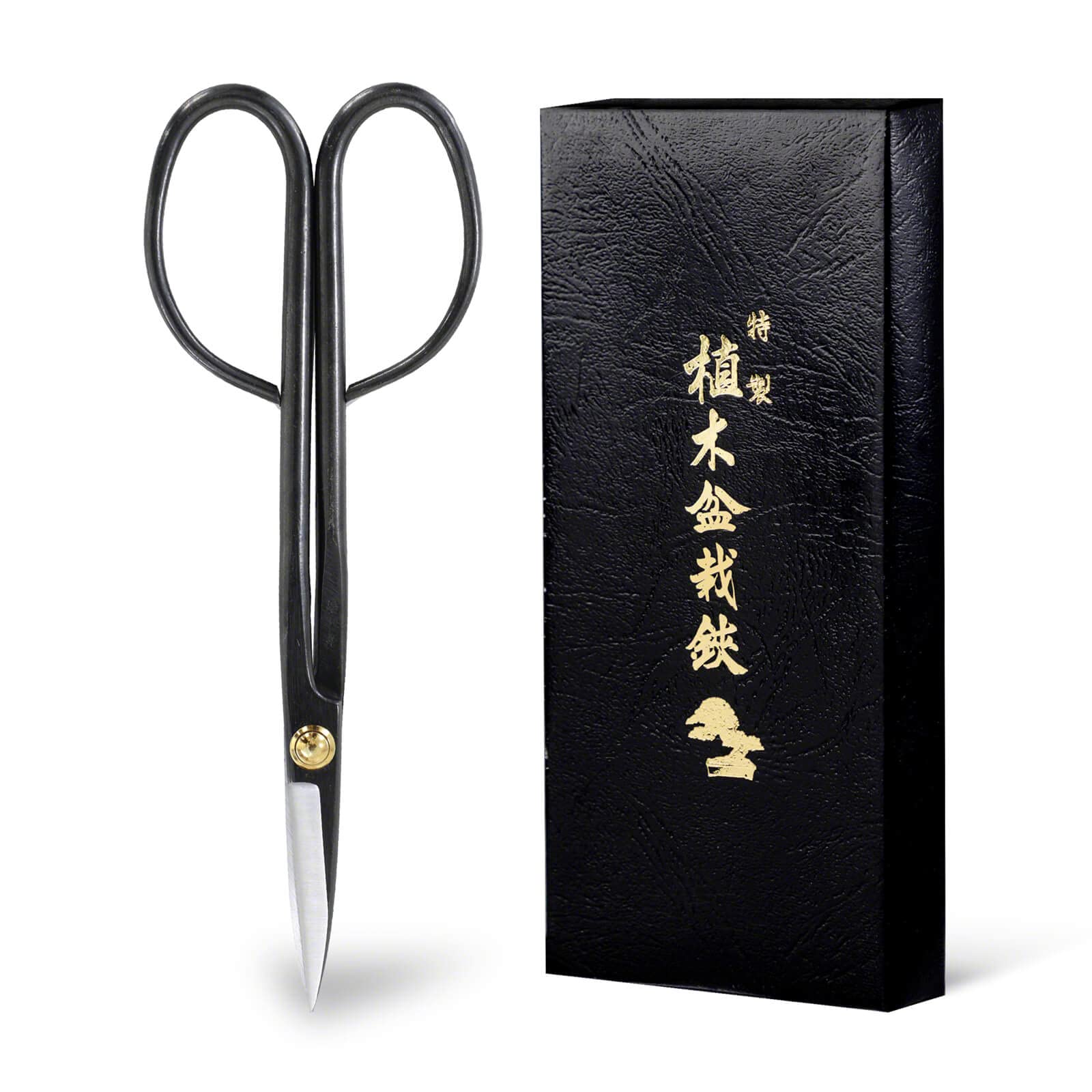 Wazakura Twig Bonsai Scissors 8.25inches (210mm) MADE IN JAPAN - Japanese Bonsai Garden Tools, Hasami Pruning Shears - Long Handle Black