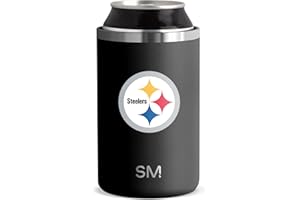 Simple Modern Officially Licensed NFL Pittsburgh Steelers Gifts for Men, Women, Dads, Fathers Day | Insulated Ranger Can Cooler for Standard 12oz Cans - Beer, Seltzer, and Soda