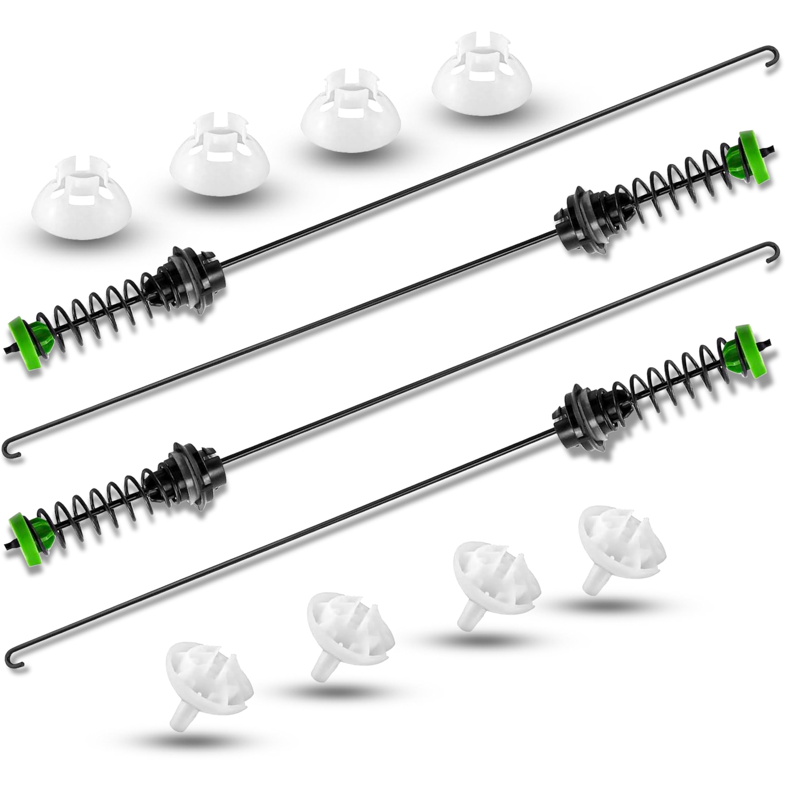 View 1 of ?Upgraded?Sets 4Pcs W11130362 MVWX655DW1 WTW5000DW2 WTW5000DW1 WTW5000DW3 MVWC565FW1 MVWC565FW0 Washer Suspension Rod Kit for Whirlpool Maytag Kenmore MVWC555DW0 110.22352510 W10594080 W10735786