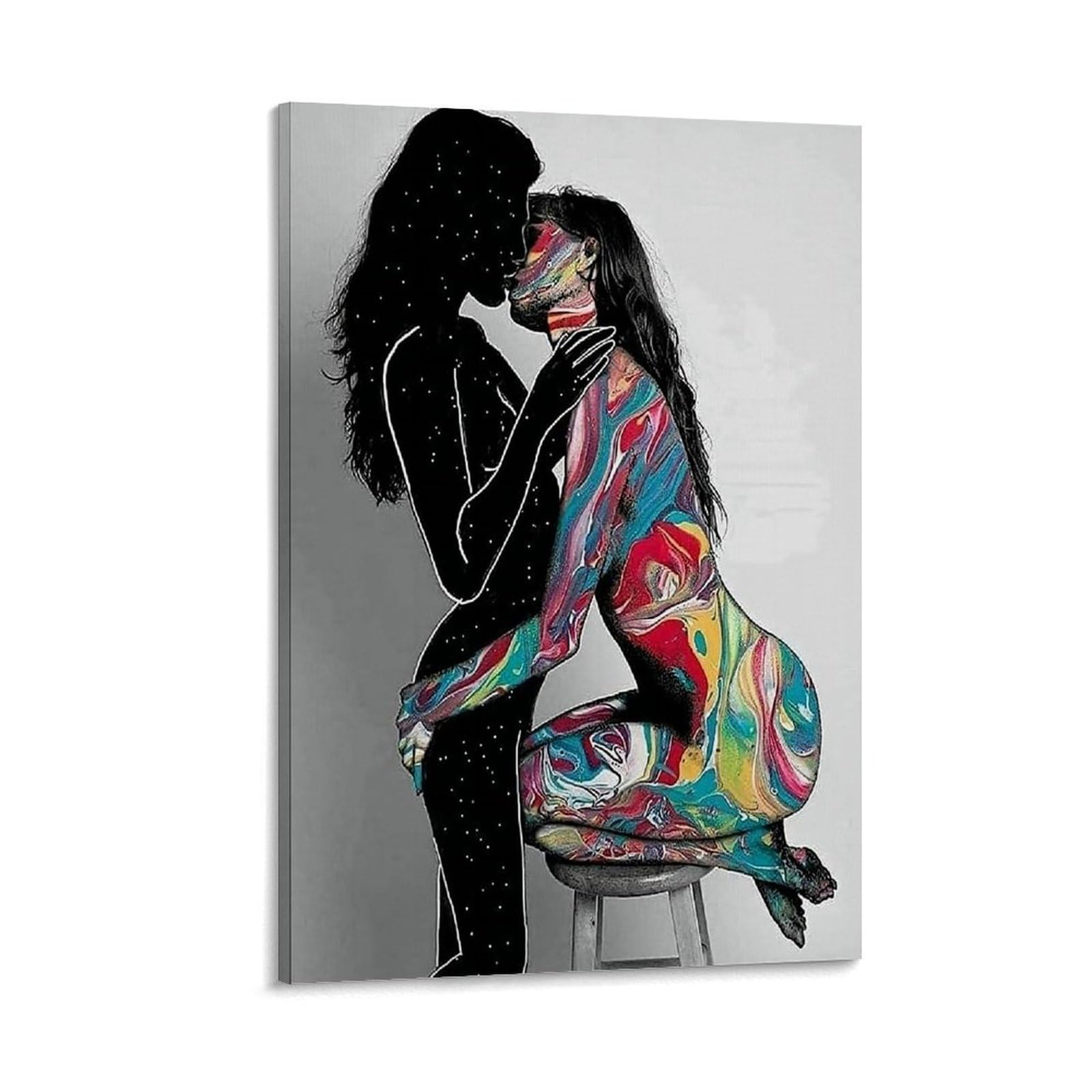 Lesbian Couple Wall Art Sexy Canvas Art Posters for
