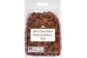 ASOZI Milk Chocolate Melting Wafers 2LB – Smooth and Creamy Melting Chocolate Perfect for Dipping, Baking, Candy Making, and Decorating Desserts – Ideal for Fountains, Coating, and Molded Chocolates Cocoa Lite