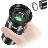 Astromania Telescope Eyepiece 1.25 Inch, 80&deg; Ultra Wide Angle Eyepiece 16mm | Wide Field Telescope Lens, FMC Telescope Accessory, for Wider Star Clusters Nebulae Astronomical Observation, Filter Thread