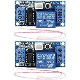 2Pcs 5V Single Bistable Self-Locking Relay Module Push to Start and Stop