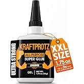 Super Glue All-Purpose Gel 1.76 oz - Instant Adhesive Repair | versatile, precise repairs, clear, waterproof, heat resistant, universal power, anti-clog cap, wood, glass, metal, plastic