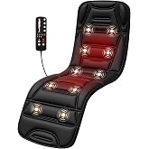 COMFIER Full Body Massage Mat Pad, Heating Vibrating Massage Chair Pad with 10 Vibration Motors, 5 Massage Modes and Auto Shut Off, Gift for Men Women