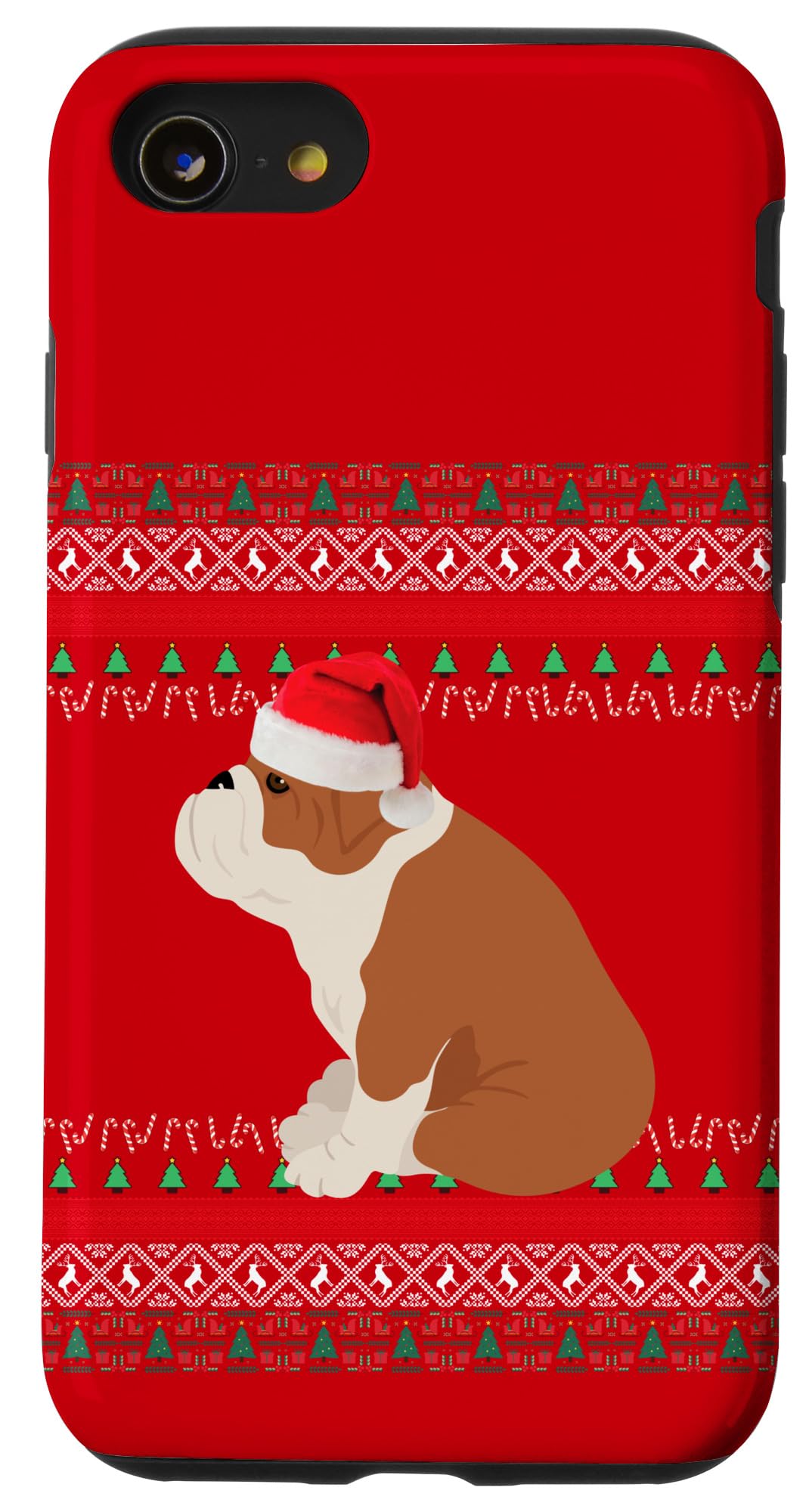 iPhone SE (2020) / 7 / 8 English Bulldog Christmas Case