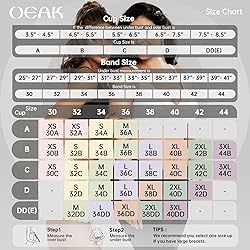 OEAK Womens Deep V Bras Wireless Comfortable Bra
