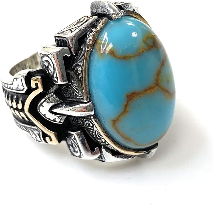 KAR SILVER 925k Sterling Silver Large Men's Statement Ring Amazon.co