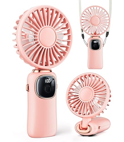 Amazon.com: GOCKERA Portable Fan, 4200mAh Battery Operated Fan, 5