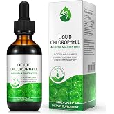 Chlorophyll Liquid Drops 60ml, 100% Natural Organic Liquid Chlorophyll Drops for Body Odor Balance,Fresh Breath, Digestion, Gut Health, Energy, Body Freshness, Peppermint Flavored Fast Absorption