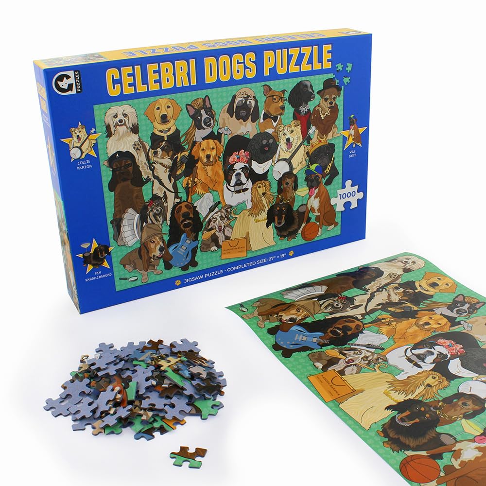 Ginger Fox Celebrity Dog 1000 Piece Jigsaw Puzzle - Features Celebrities Turned Into Dogs,0112.3305.71.CED.OSZ