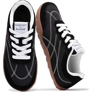 Barefoot Shoes Women Men Fashion Sneakers,Wide Toe Box Shoe Womens Footwear | Barezoey Dual Color Laces Retro Zero Drop Non S