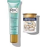 ROC Multi Correxion Hyaluronic Acid Anti Aging Under Eye Cream for Puffiness & Eye Bags (.5 OZ) + RoC Retinol Capsules (7 CT)