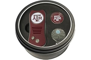 Team Golf NCAA Gift Set Switchblade Divot Tool, Cap Clip, & 2 Double-Sided Enamel Ball Markers, Patented Design, Less Damage to Greens, Switchblade Mechanism