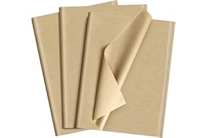 ASTARON 60 Sheets Kraft Tissue Paper for Packaging 50 * 35cm Brown Gift Wrap Paper Bouquet Packaging Craft Paper for Birthday