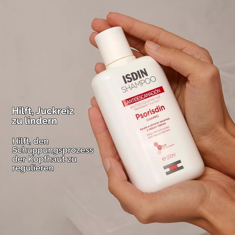 Psorisdin Anti-Schuppen Shampoo 200ml | Entfernt Schuppen (Psoriasis) und reduziert Rötungen der Kopfhaut