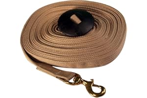 Intrepid International Cotton Lunge Line with Rubber Stop, 35 Feet